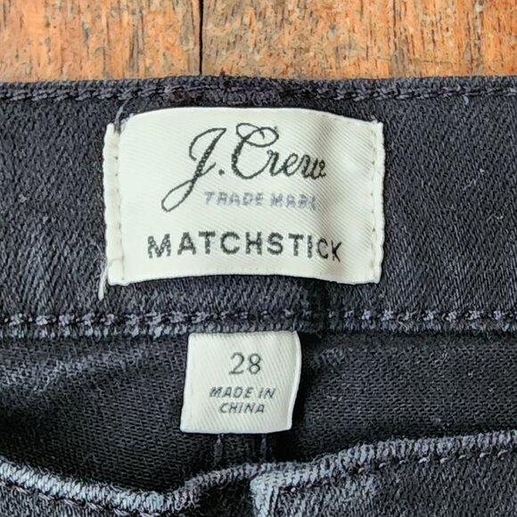 J. Crew Black Matchstick Jeans Size 28 - Picture 7 of 16